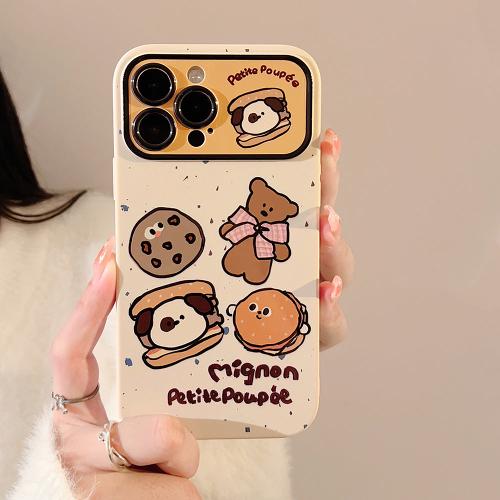 Cute bear lanyard soft phone case