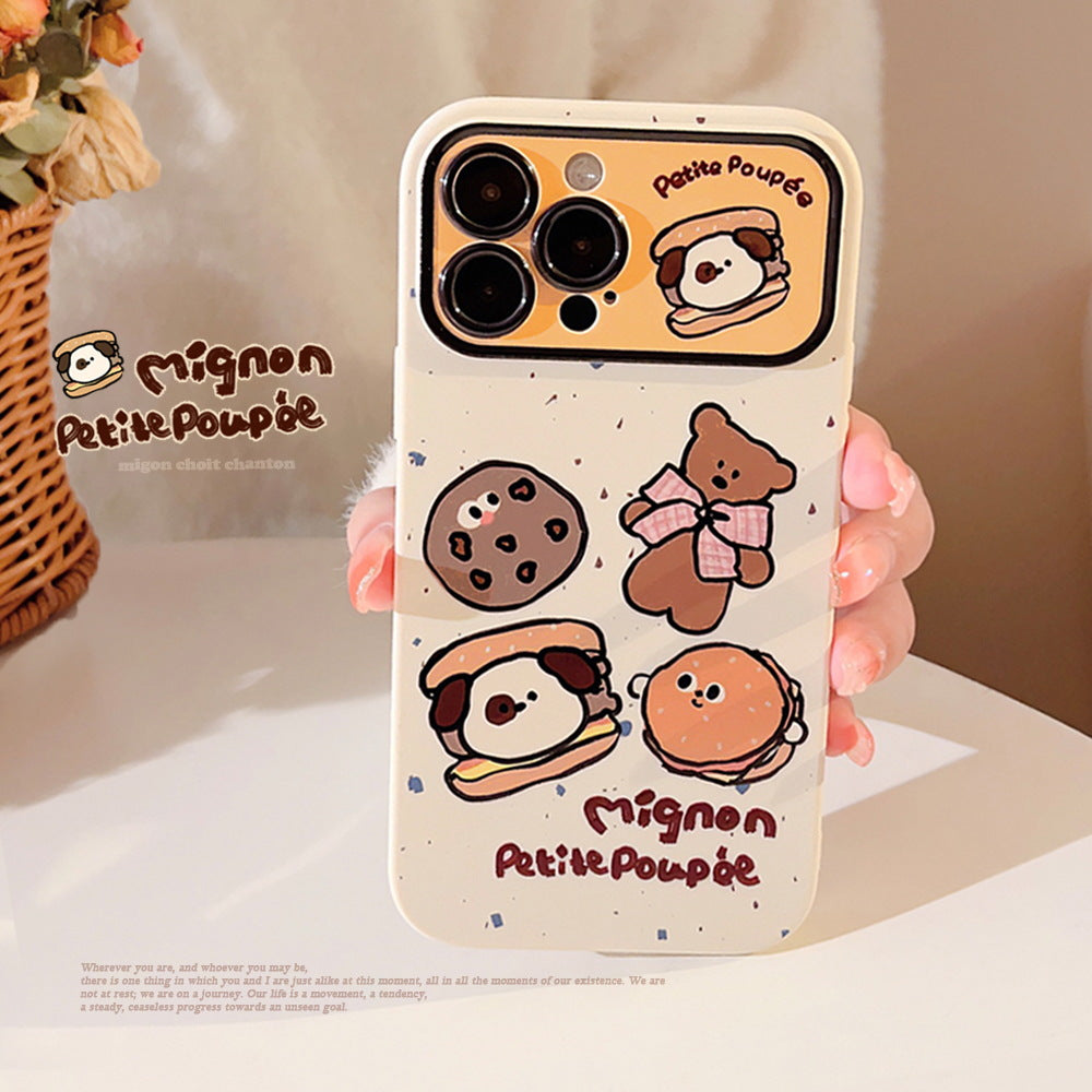 Cute bear lanyard soft phone case