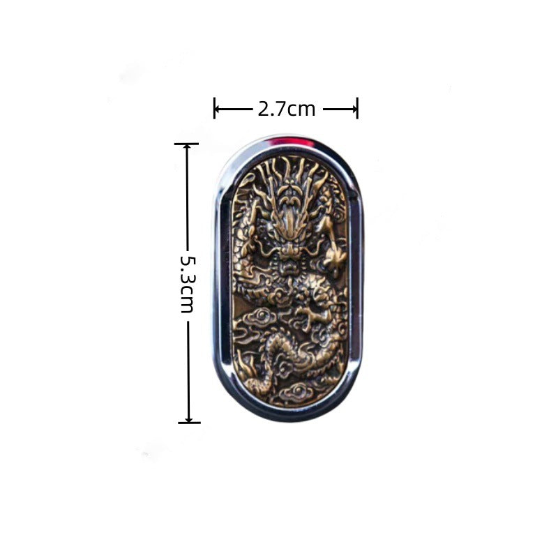 Snap coin rotation direct push card to relieve pressure and decompression toys EDC trendy play carving