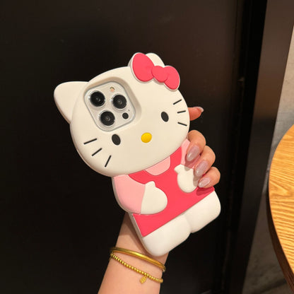 Cartoon Cute Bib Pants KT Cat Phone Case