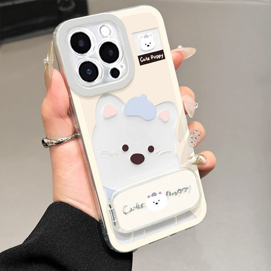 Cute West Highland Puppy Stand Soft Phone Case