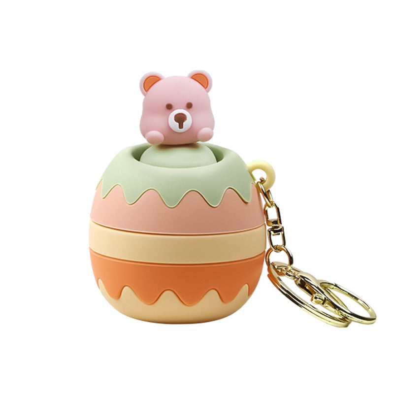 Little bear pinch fun, food-grade silicone slow rebound decompression toy