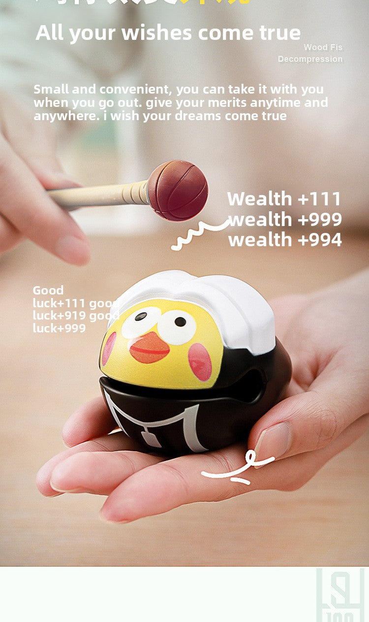 Chicken you are too beautiful wooden fish decompression creative toys