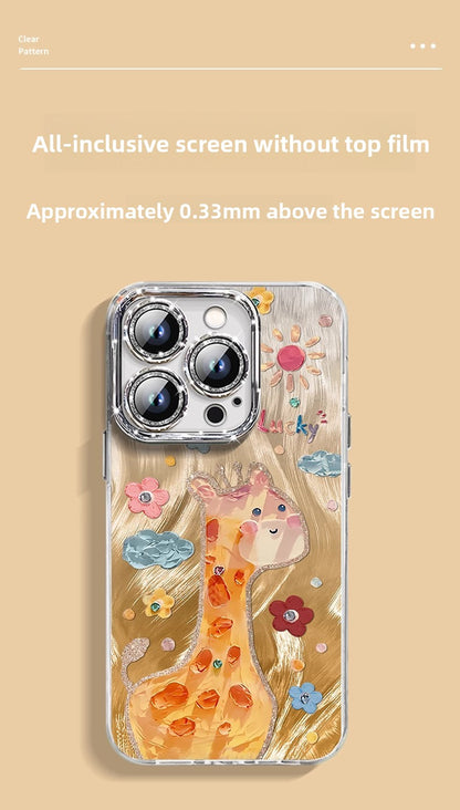 Camlet Happy Dumbo phone case glitter with lens film