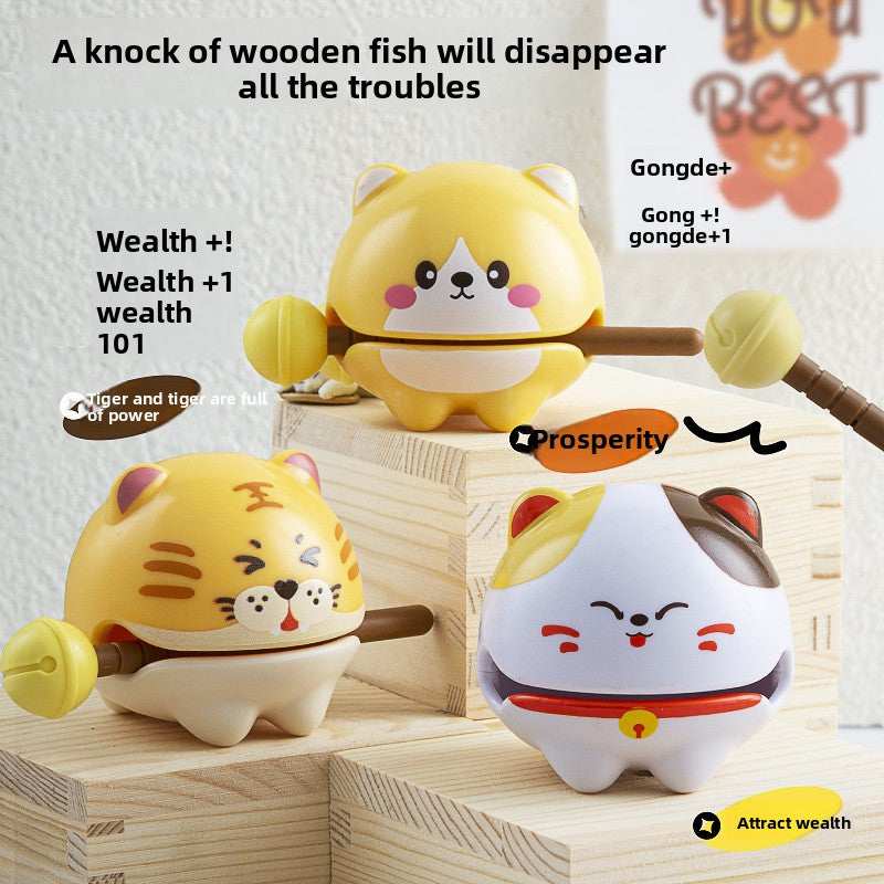 Chicken you are too beautiful wooden fish decompression creative toys