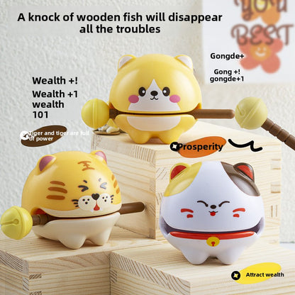Chicken you are too beautiful wooden fish decompression creative toys