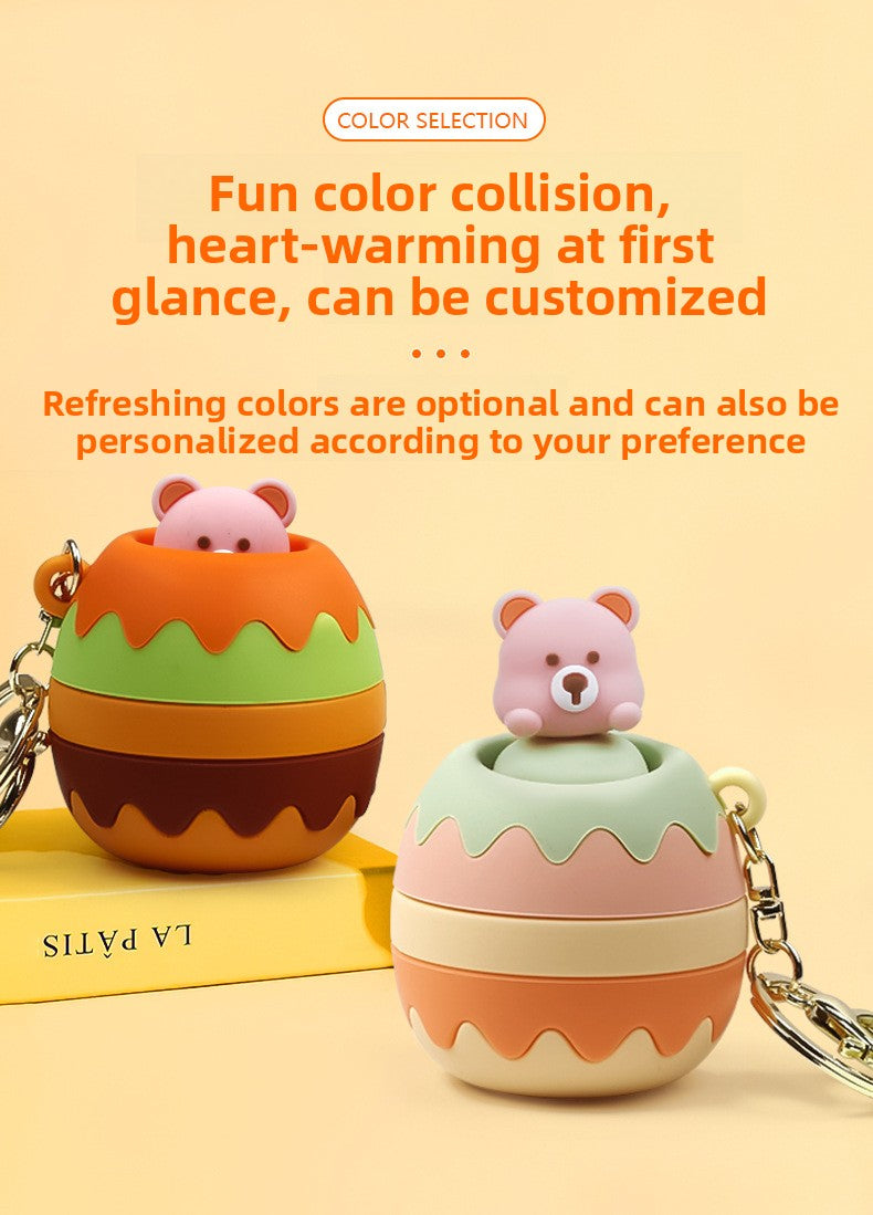 Little bear pinch fun, food-grade silicone slow rebound decompression toy