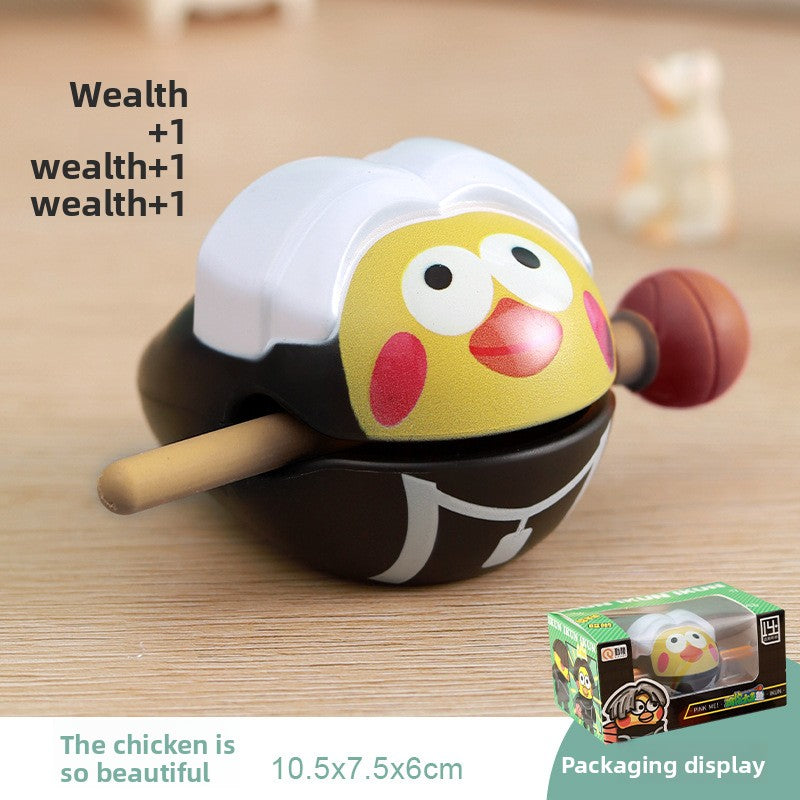 Chicken you are too beautiful wooden fish decompression creative toys