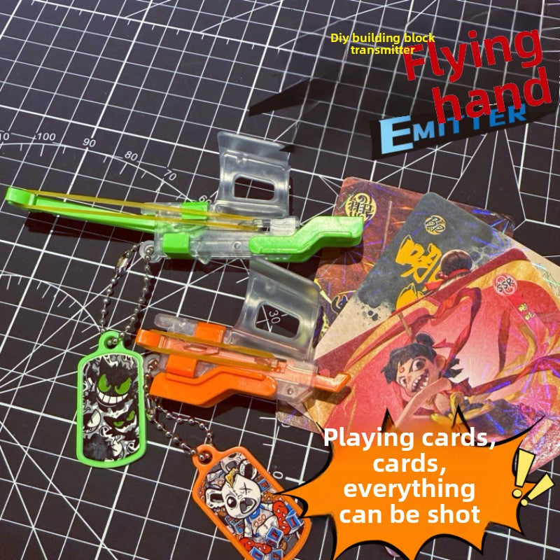 Flying cards launcher (can launch cards) decompressing trendy toys
