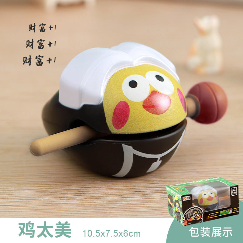 Chicken you are too beautiful wooden fish decompression creative toys