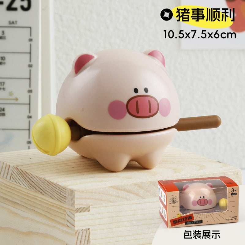 Chicken you are too beautiful wooden fish decompression creative toys