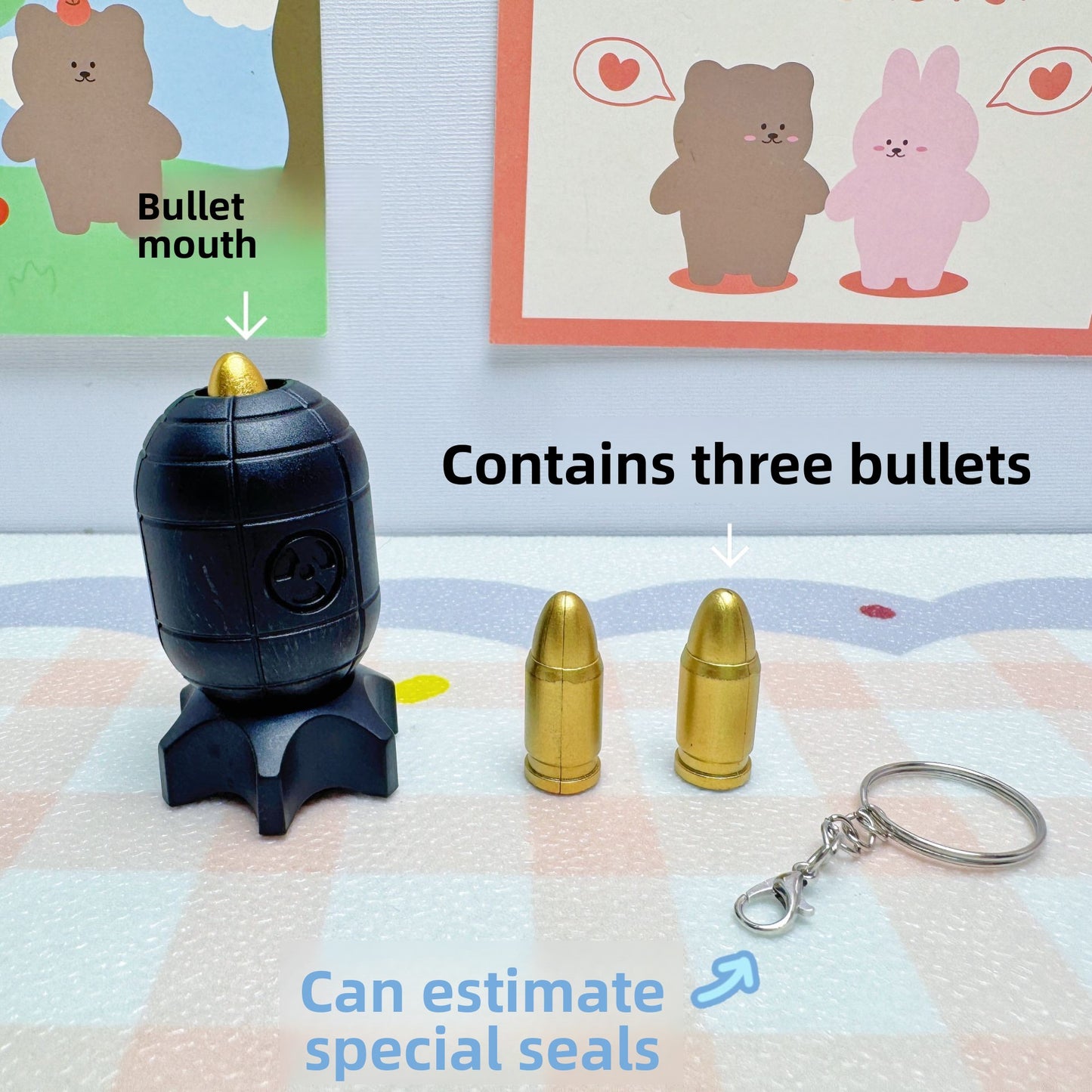 24 in a box launch missile pendant rotating pressure relief toy