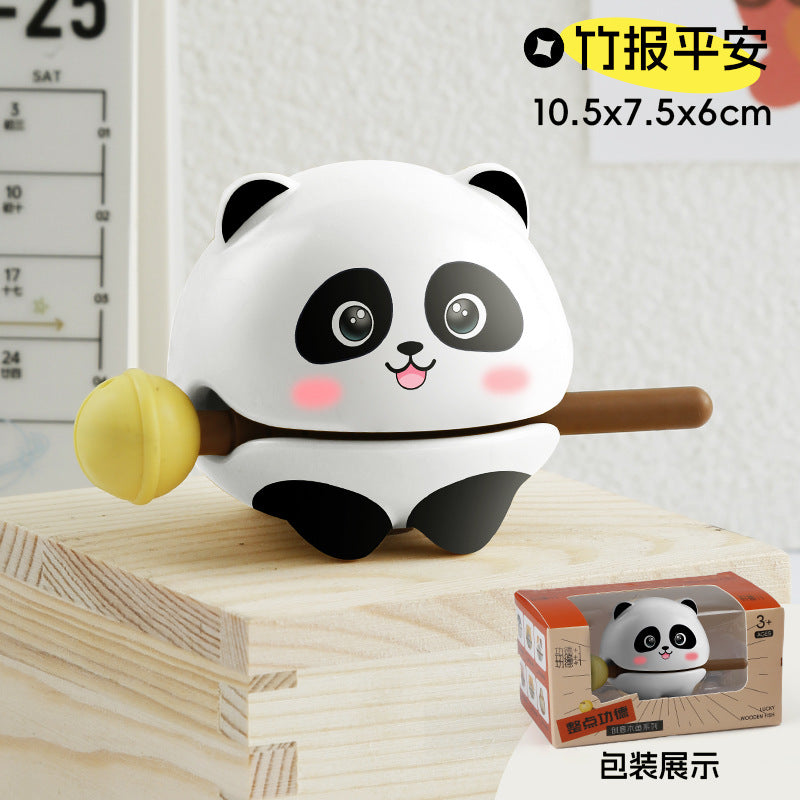 Chicken you are too beautiful wooden fish decompression creative toys