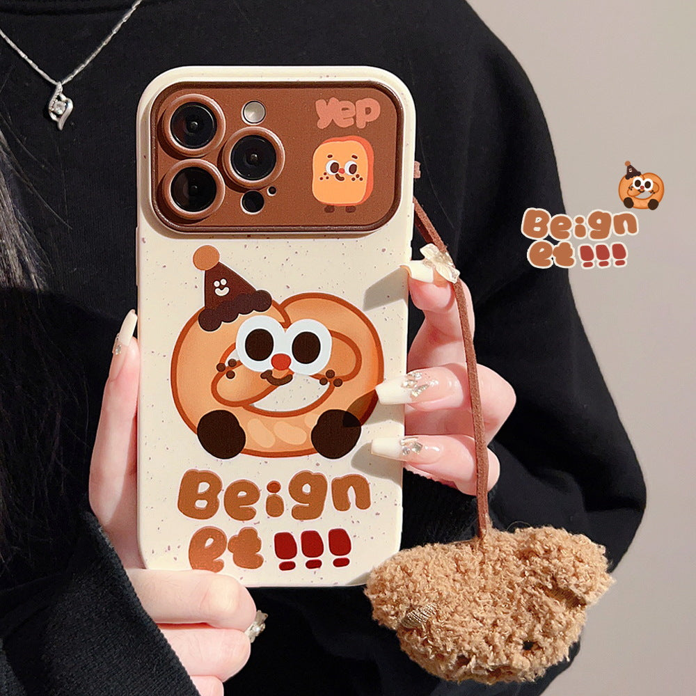 Cute bear lanyard soft phone case