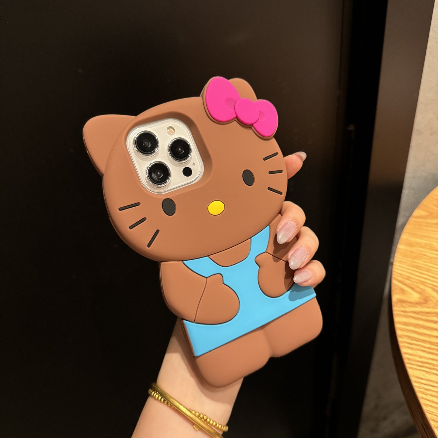 Cartoon Cute Bib Pants KT Cat Phone Case