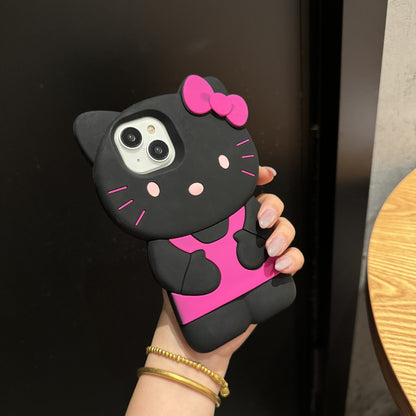 Cartoon Cute Bib Pants KT Cat Phone Case