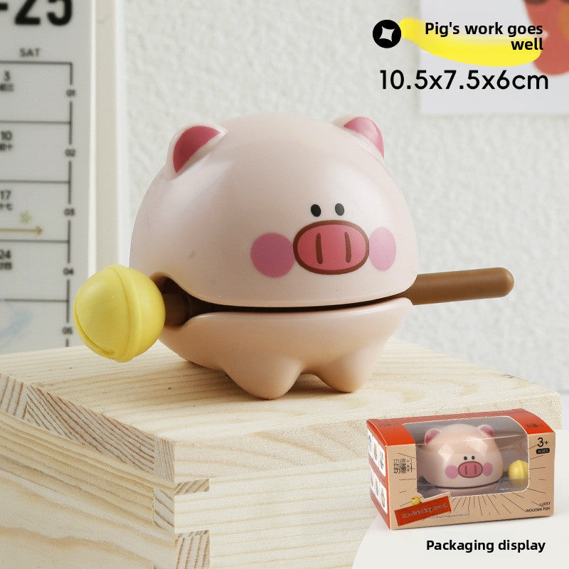 Chicken you are too beautiful wooden fish decompression creative toys