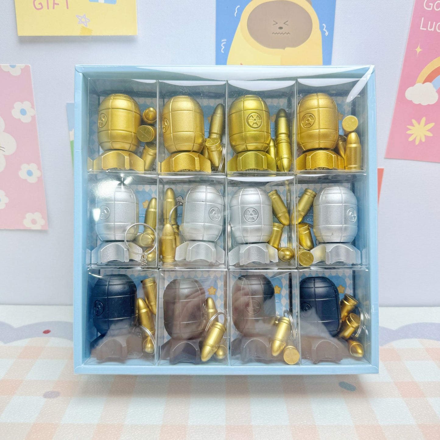 24 in a box launch missile pendant rotating pressure relief toy