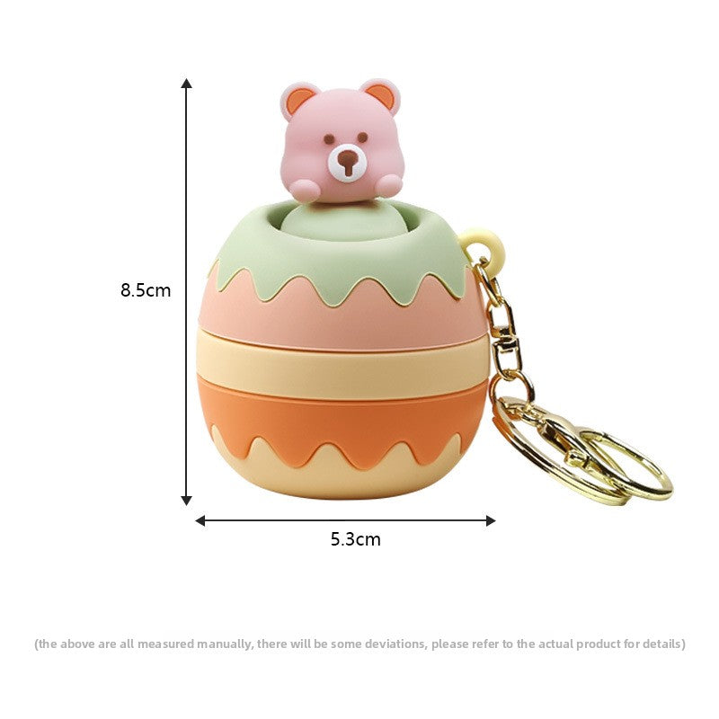 Little bear pinch fun, food-grade silicone slow rebound decompression toy
