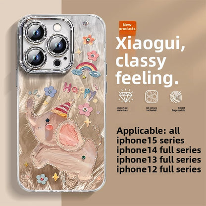 Camlet Happy Dumbo phone case glitter with lens film