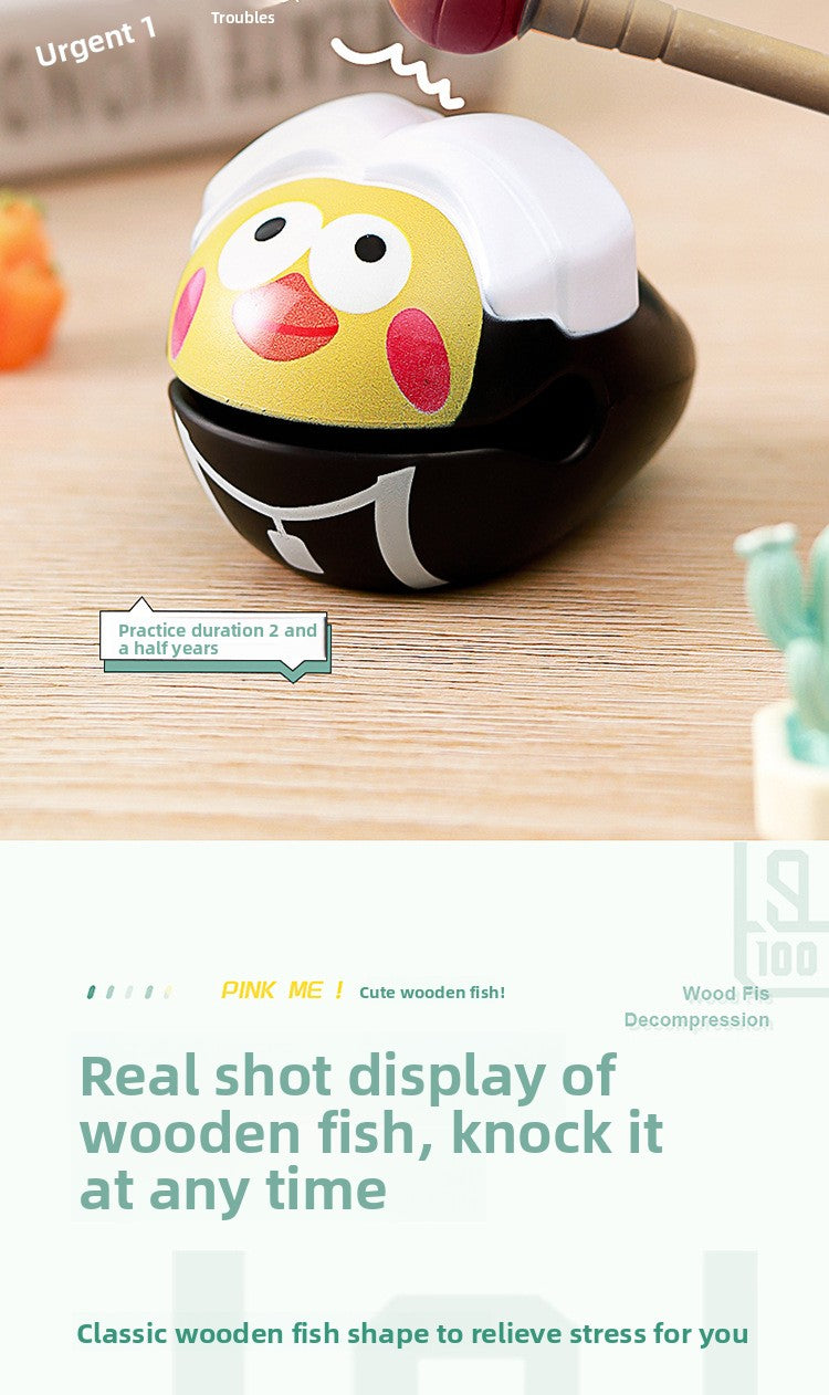 Chicken you are too beautiful wooden fish decompression creative toys