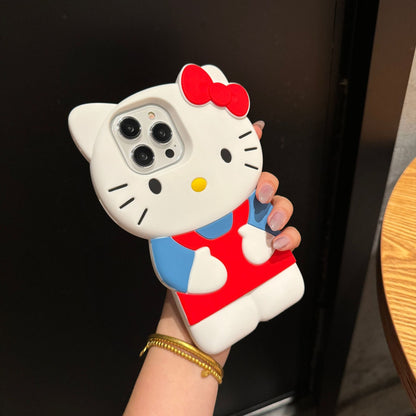 Cartoon Cute Bib Pants KT Cat Phone Case