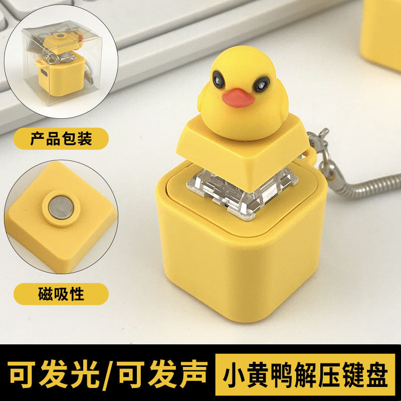 Sound glowing frog button pinching fun rechargeable stress relief toy