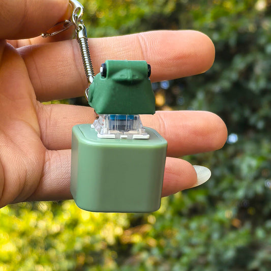 Sound glowing frog button pinching fun rechargeable stress relief toy