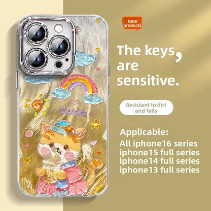 Camlet Happy Dumbo phone case glitter with lens film