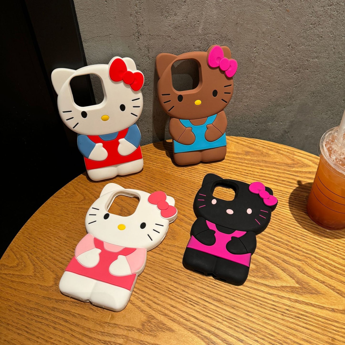 Cartoon Cute Bib Pants KT Cat Phone Case