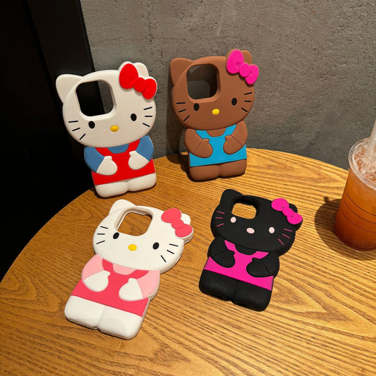 Cartoon Cute Bib Pants KT Cat Phone Case