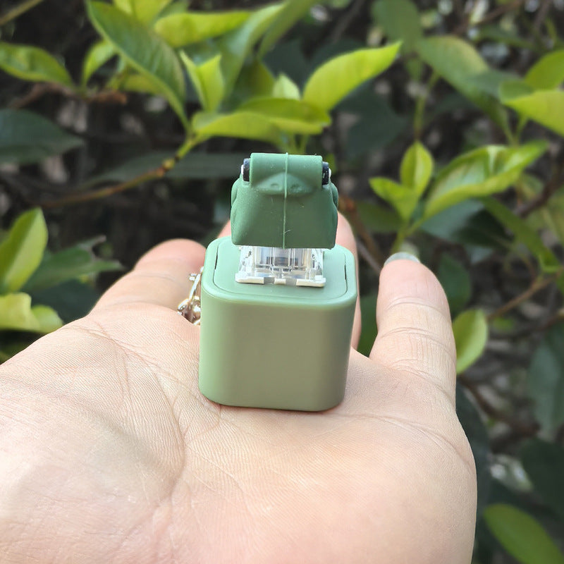Sound glowing frog button pinching fun rechargeable stress relief toy