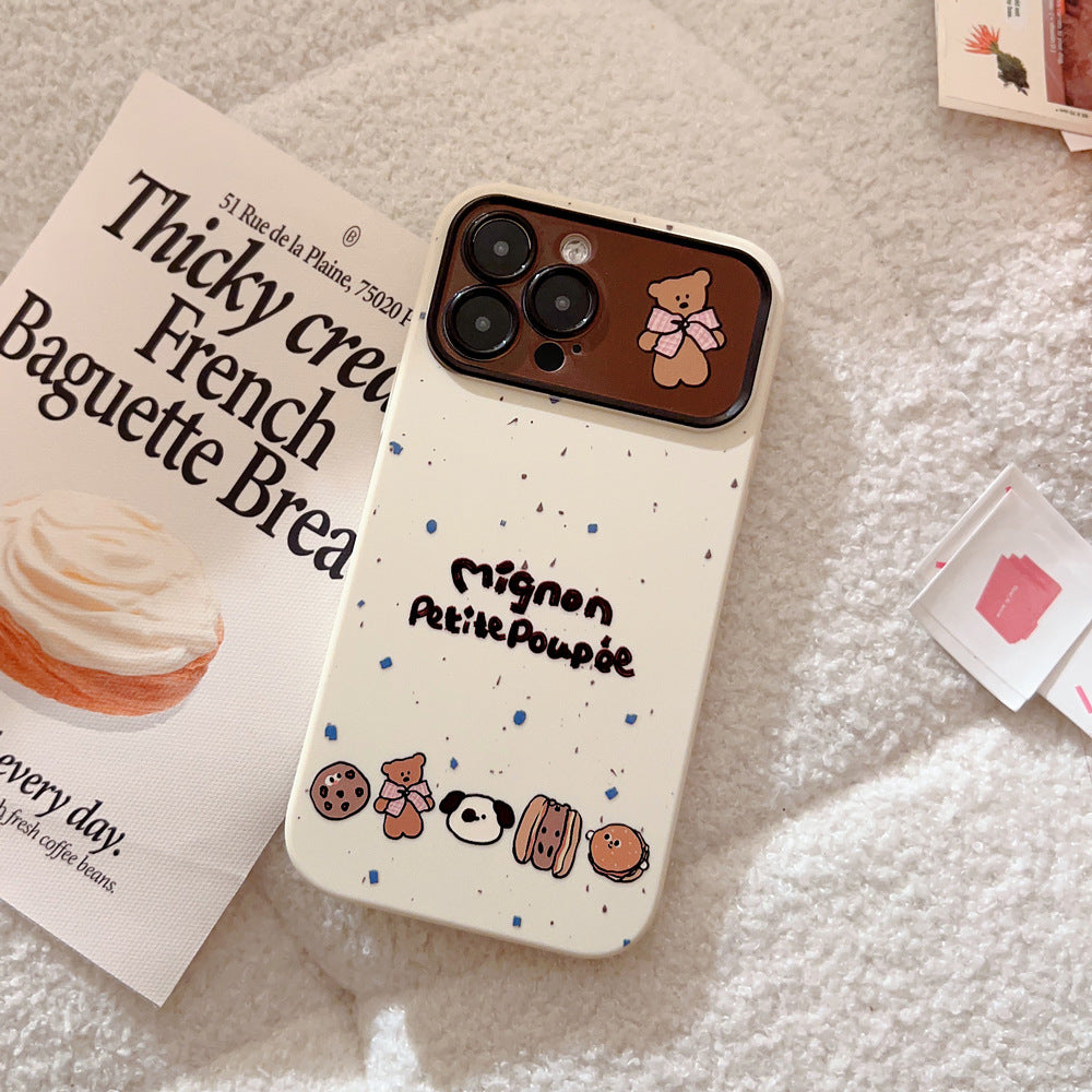 Cute bear lanyard soft phone case