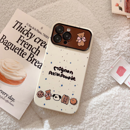Cute bear lanyard soft phone case