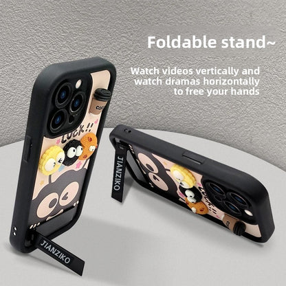 Cute Coffee briquette three-dimensional doll mobile phone case