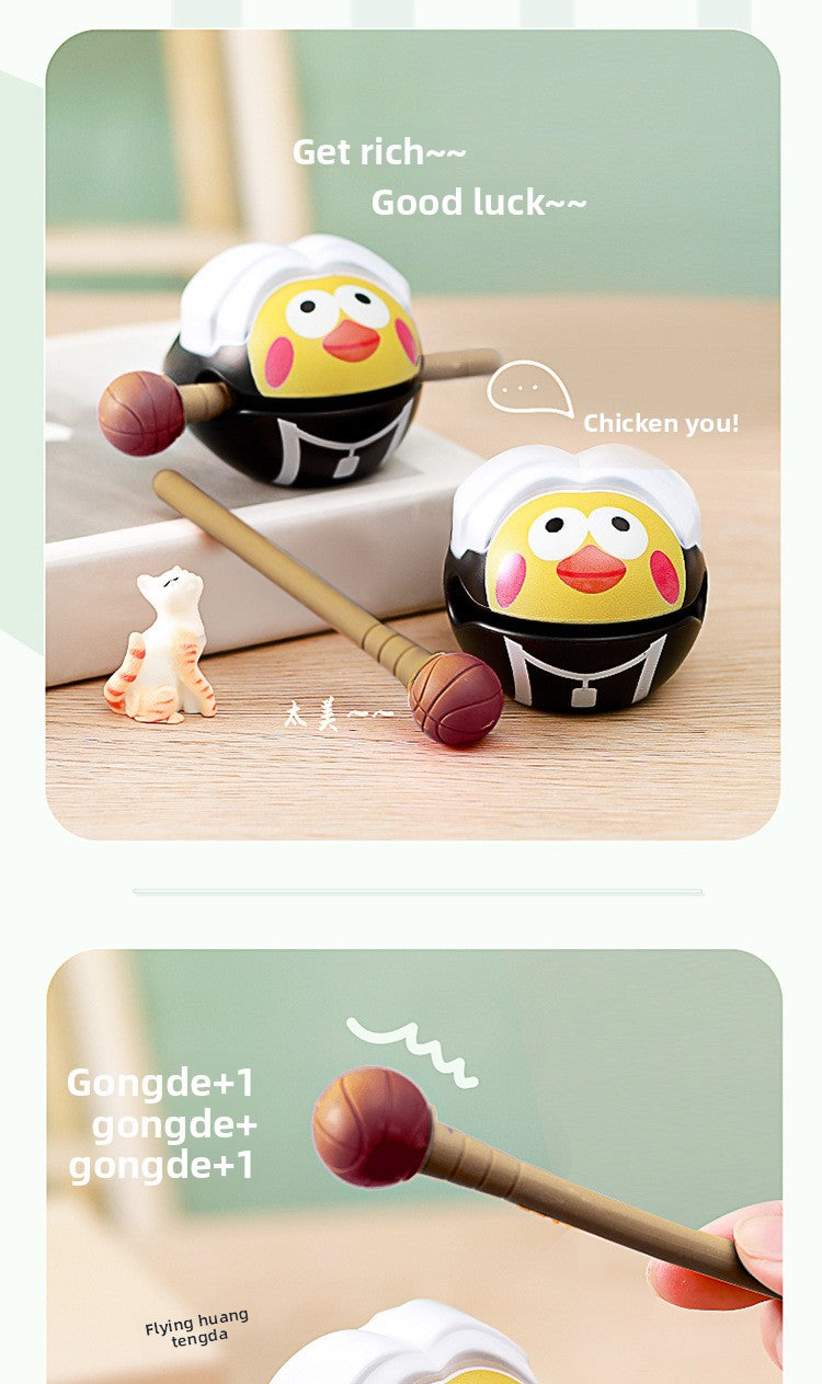 Chicken you are too beautiful wooden fish decompression creative toys