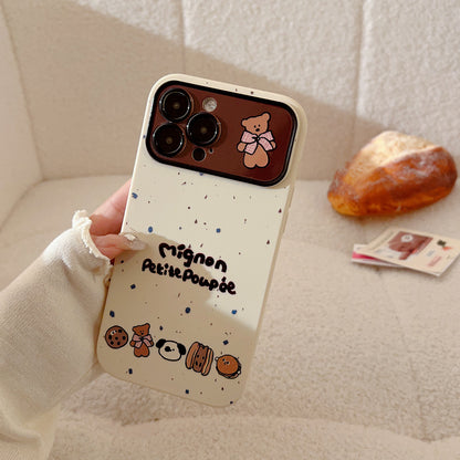Cute bear lanyard soft phone case