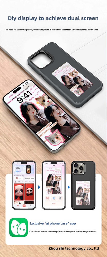 Creative AI Personalized Smart NFC Ink Screen Phone Case