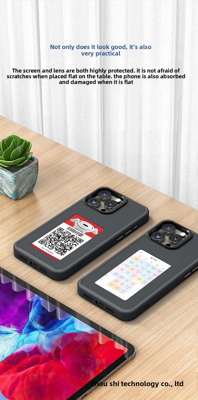Creative AI Personalized Smart NFC Ink Screen Phone Case