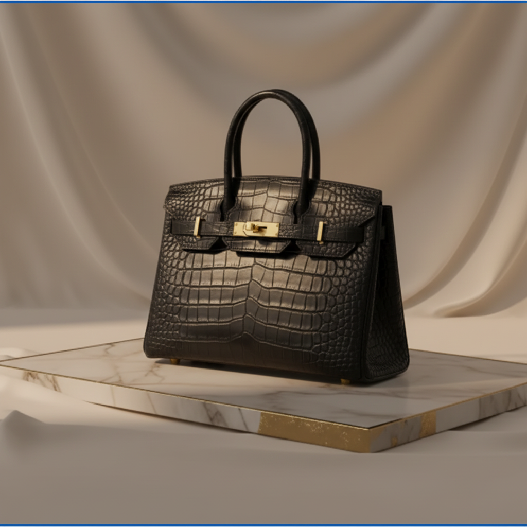 Hermès Birkin Black Exotic Leather