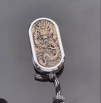 Snap coin rotation direct push card to relieve pressure and decompression toys EDC trendy play carving