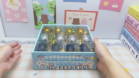 24 in a box launch missile pendant rotating pressure relief toy
